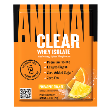 Animal Clear Whey Isolate Pineapple Orange Sample